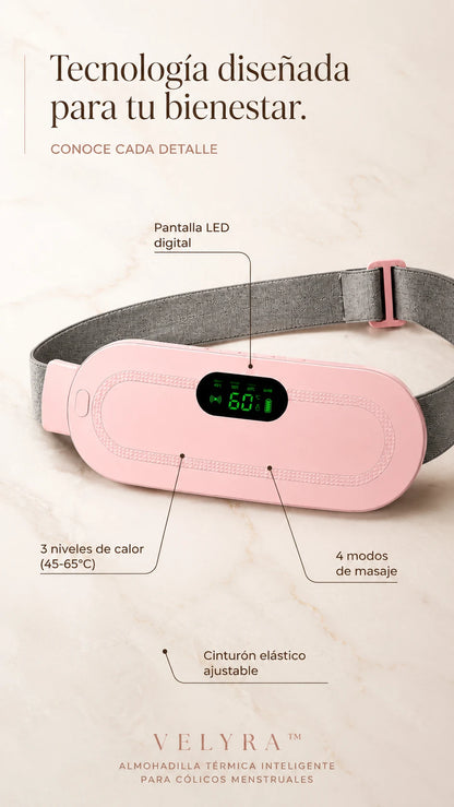 Velyra™ | Almohadilla Térmica Inteligente para Cólicos Menstruales